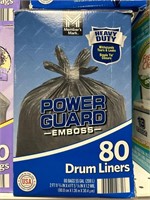 MM power guard emboss drum liners 80ct