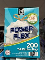 MM Power Flex tall kitchen bags 200 ct