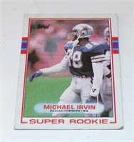 Topps Michael Irvin Super Rookie Football Card