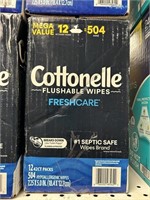 Cottenelle flushable wipes 504ct