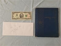 1976 $2 bill 1ST DAY & 1941-1961 penny collection