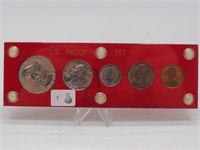 1955 PROOF SET IN RED CAPITAL HOLDER
