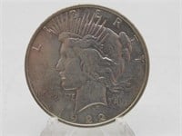 1922 PEACE SILVER DOLLAR TONED ON REV. MS+