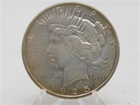 1925 PEACE SILVER DOLLAR TONED ON REV. MS+