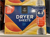 MM dryer sheets 480ct