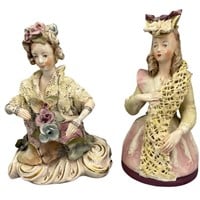 2 Beautiful Porcelain Cordey Ladies