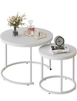 $126 VILAWLENCE Nesting Coffee Table Round Side