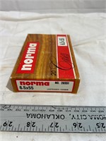Norma 6.5 x 55 new cases unprimed
