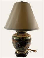 Satsuma Style Vase Lamp