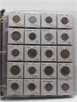 LARGE LOT OF FOREIGN COINS  IN BINDER