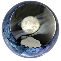 Glass Eye Studios Full Moon Glass Paperweight