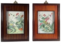 2 Chinese Painted Porcelain Plaques