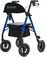 ELENKER Rollator  10 Wheels  Blue