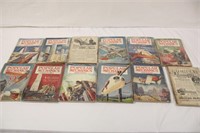 12 Issues of 1931 Popular Mechanics Magazine As Is