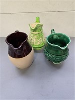 Vintage Ceramic / Pottery Pitcher lot