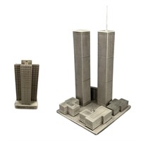 Mike Merwine Pewter Twin Towers & Martin Tower