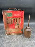 Vtg Farmall Motor Oil Can & Oil Can