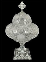 Large Footed 16 Inch Crystal Compote