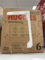 Huggies 84 diapers size 6