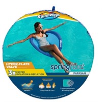 Blue Papasan Spring Float Pool Seat with Valve