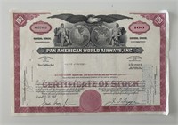 Pan American World Airways, INC One Hundred Shares