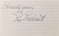 Actor Rex Everhart signature