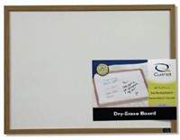 Quartet Dry-Erase Board  17  X 23   Oak Finish Fra