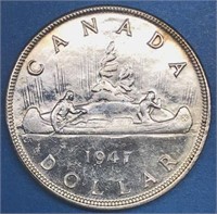 1947 Blunt 7 Silver Dollar