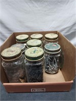 Jars of Misc Hardware