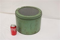 12" Vintage Treats Storage Container w/ Glass Top