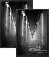 DOAI ART 24x36 Black Poster Frame 2 Pack