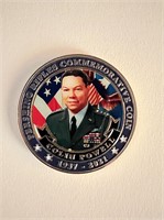Colin Powell commemorative coin. 2 inches