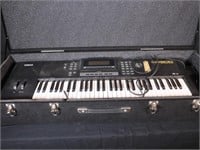 Yamaha Music Keyboard, Foot Pedal, and Case