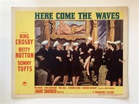 Here Come the Waves original 1944 vintage lobby ca