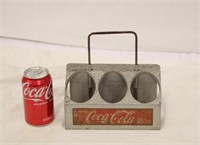 Vintage Coca Cola Metal Bottle Tote