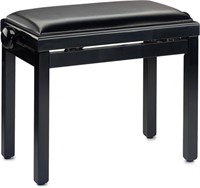 Piano Bench, Black Glossy Finish, Stagg