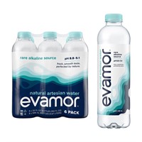 6pk Evamor Alkaline Water, 32-oz
