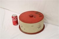 Vintage Metal Cake Carrier, As Is Has Some Rust