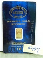Istanbul Gold Refinery 999.9 Fine Gold 1 Gr.