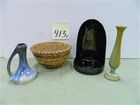 (4 Items) All Fulper Pottery