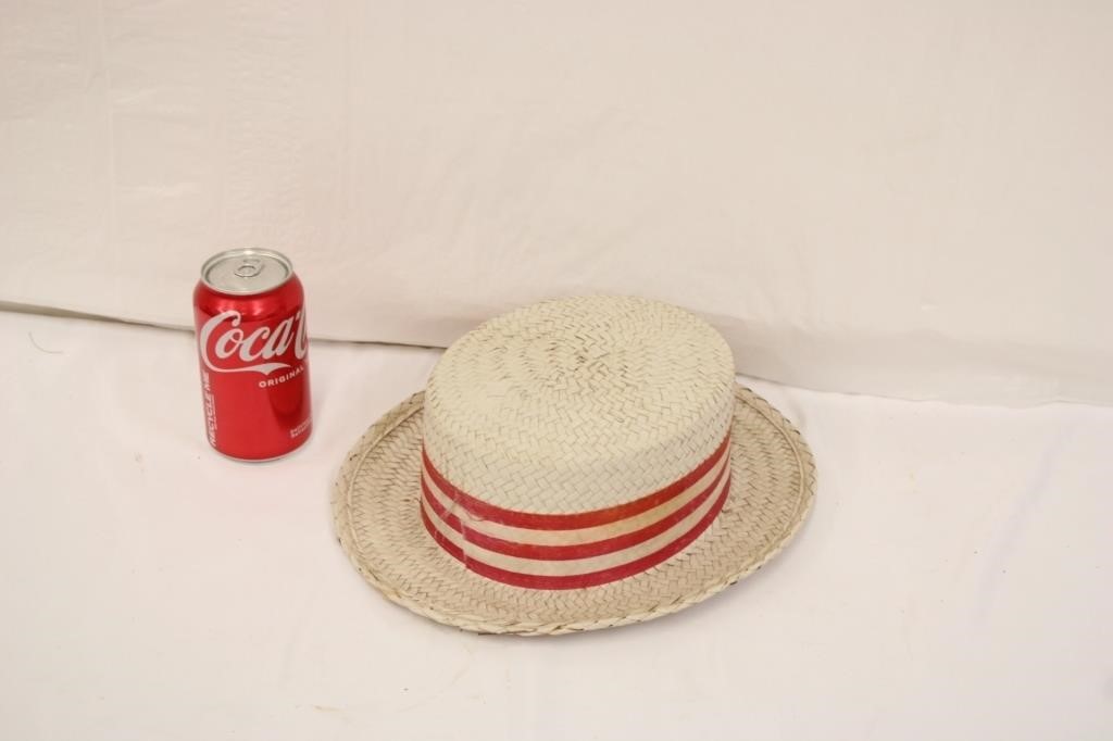 Vintage Straw Campaign Hat
