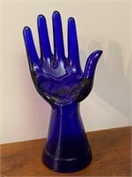 Cobalt Blue Hand Statue