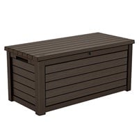 1 Keter 165-Gallon Resin Outdoor Deck Box - Brown