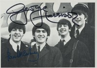The Beatles George Harrison signed photo. GFA Auth