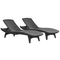 1 Keter 2-Pack All-Weather Grenada Chaise