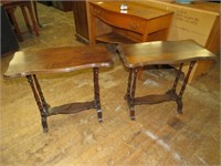 (2X) ANTIQUE TIERED TABLES