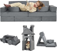 Kids Play Couch Modular Sofa, Grey