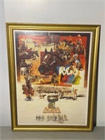 Framed AQHA 50 Years Poster