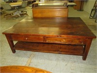 RUSTIC 4 DRAWER SOLID WOOD COFFEE/CENTER TABLE