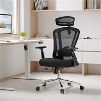 Farini Ergonomic Chair, Lumbar Support, Black